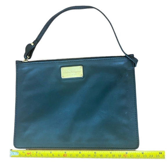 Salvatore Ferragamo black leather Wristlet - Picture 12 of 13